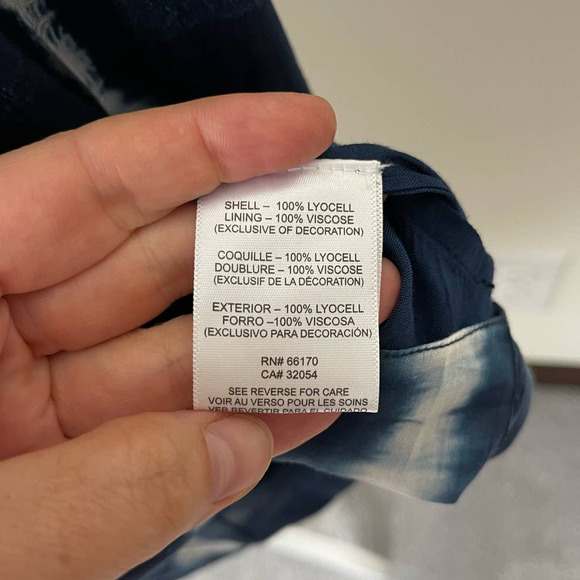 Anthropologie Verb by Pallavi Singhee Blue White Tie Dye Dress size Medium - Picture 13 of 14